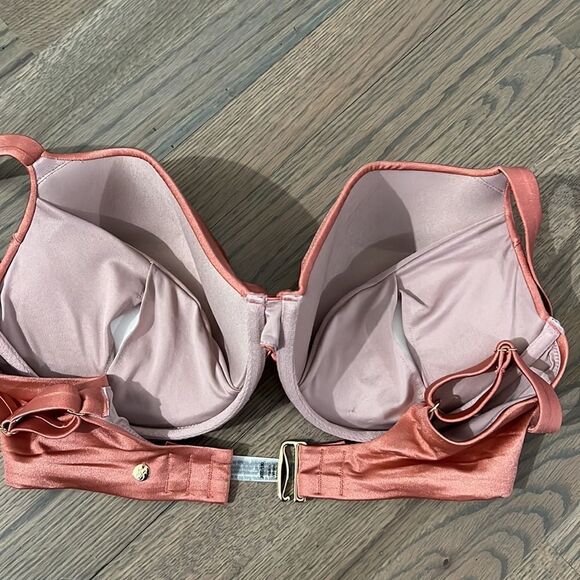 Victorias Secret Swim Twist Removable Push-Up Padding Bra Bikini top Canyon Rose - Picture 7 of 10